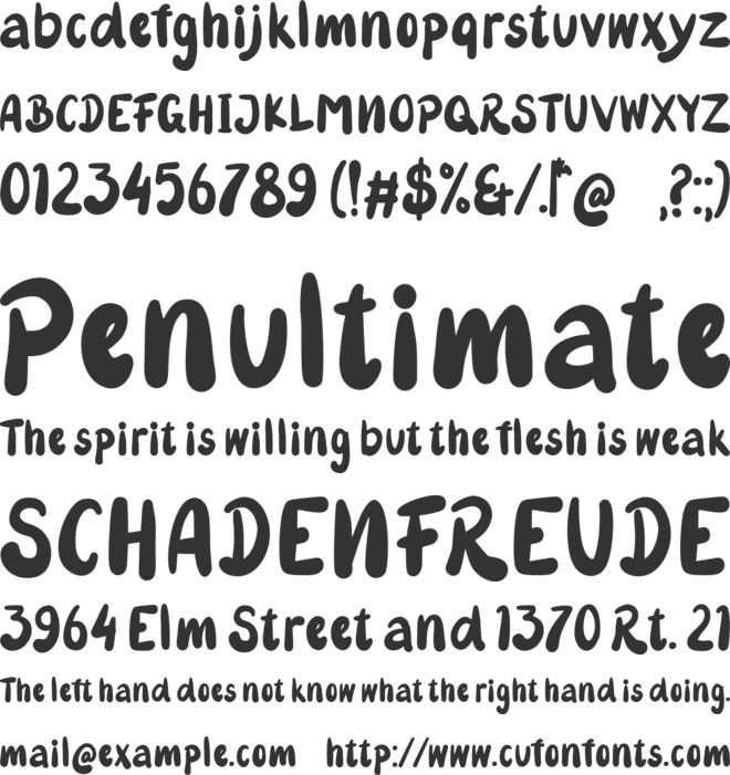 Rustic Flower font preview