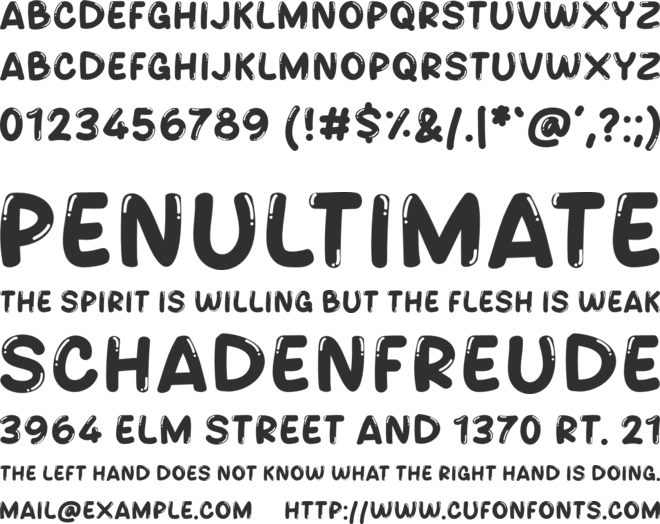 COLD ICEY font preview