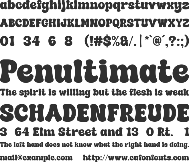 Super Sunday font preview