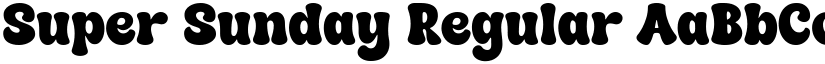 Super Sunday Regular font