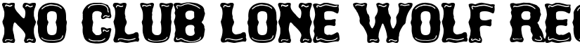 No Club Lone Wolf Regular font