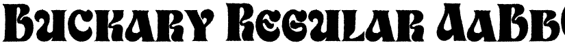 Buckary Regular font