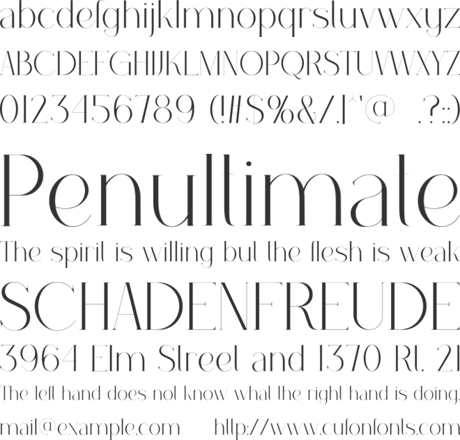 JANEETA font preview