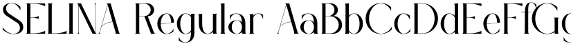 SELINA Regular font