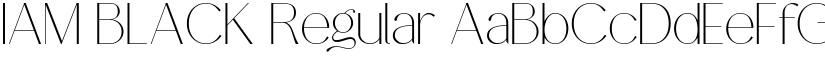 IAM BLACK font download