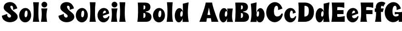 Soli Soleil Bold font