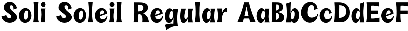 Soli Soleil Regular font