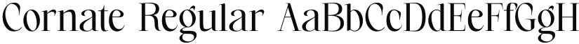 Cornate font download