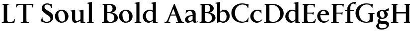LT Soul Bold font