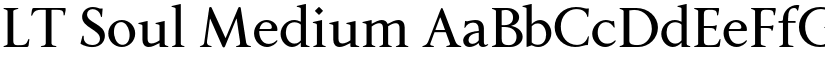 LT Soul Medium font