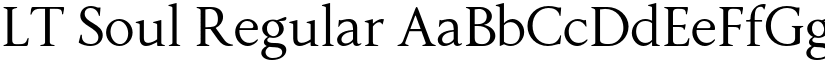 LT Soul Regular font