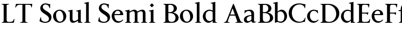 LT Soul Semi Bold font
