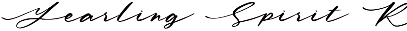Yearling Spirit Regular font