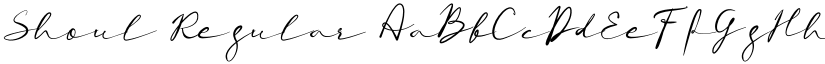 Shoul Regular font