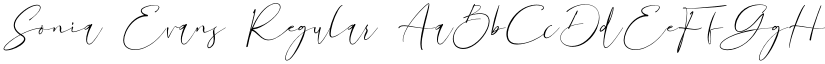 Sonia Evans Regular font