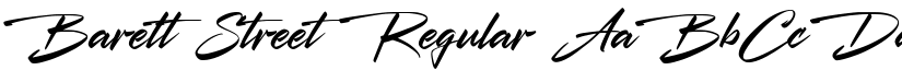 Barett Street Regular font