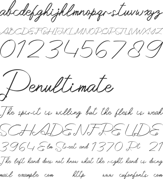 Khadijah Personal Use font preview