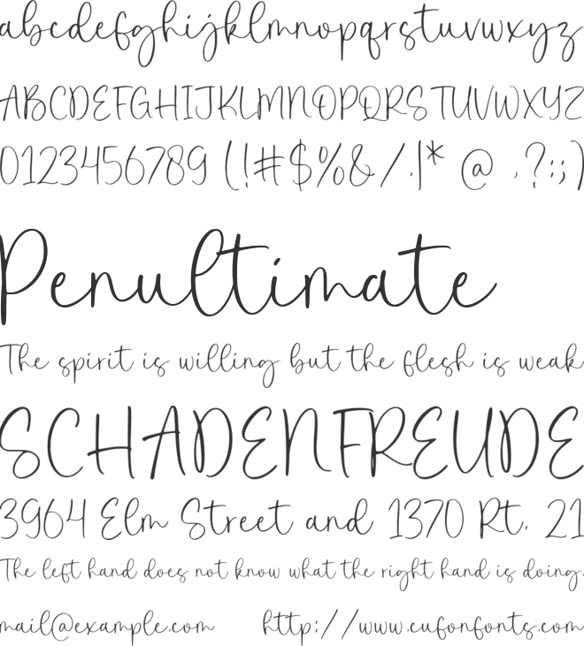 Antique Resort font preview
