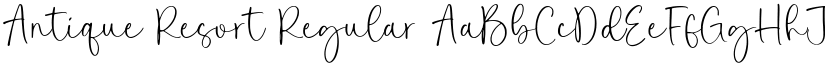 Antique Resort Regular font