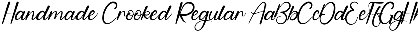 Handmade Crooked Regular font