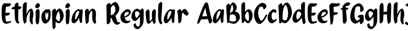 Ethiopian Regular font