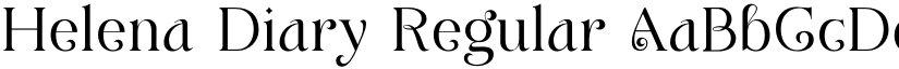 Helena Diary Regular font