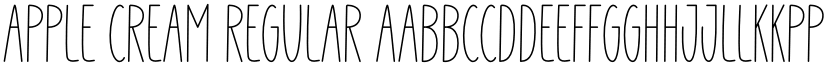 Apple Cream Regular font