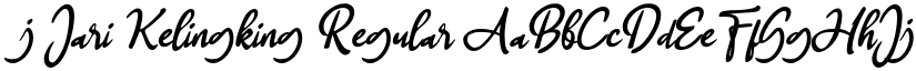 j Jari Kelingking Regular font
