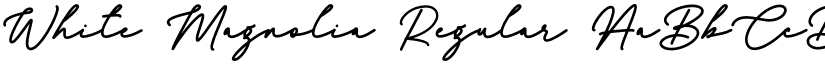 White Magnolia Regular font