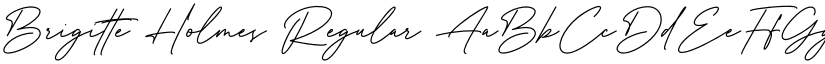 Brigitte Holmes Regular font