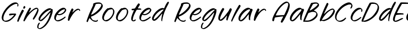 Ginger Rooted Regular font