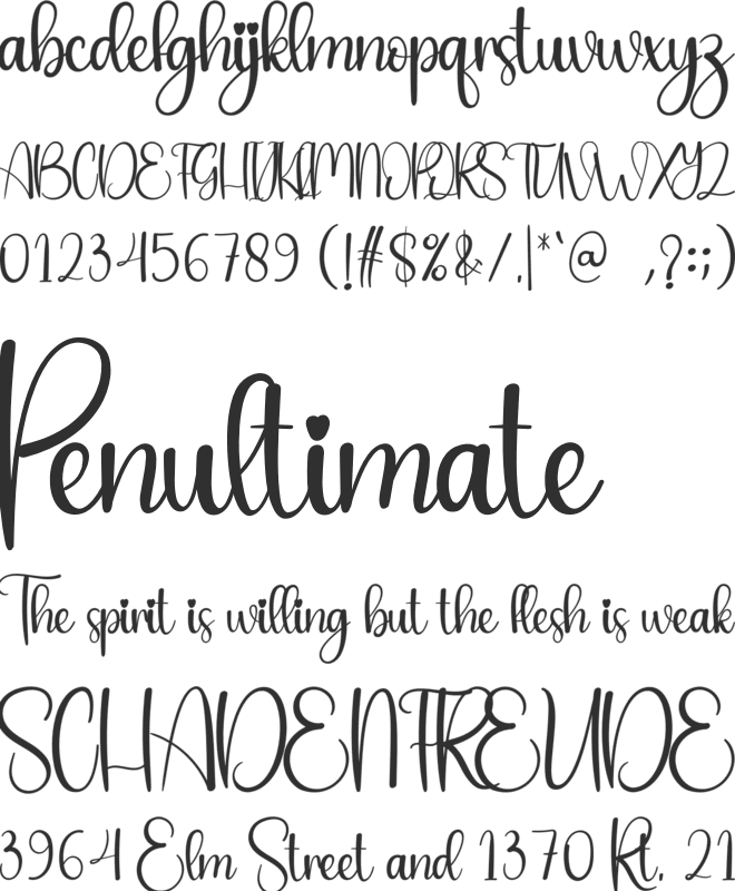 Suddenly font preview