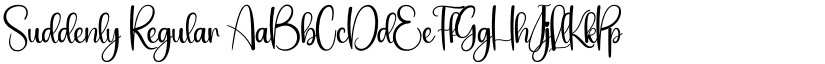 Suddenly Regular font
