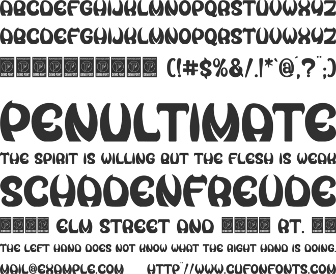 Exorcist font preview