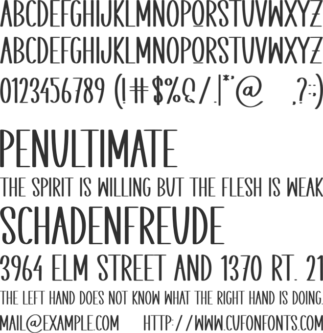 Popcorn font preview