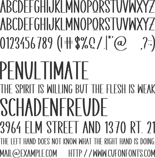 Popcorn font preview