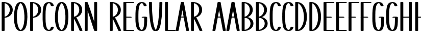 Popcorn Regular font