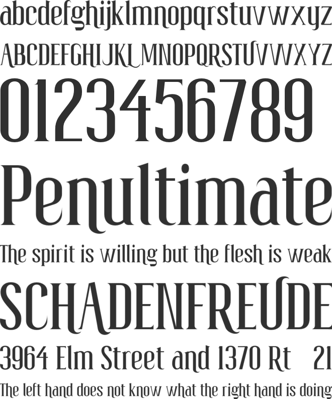 Poertanima Personal Use font preview