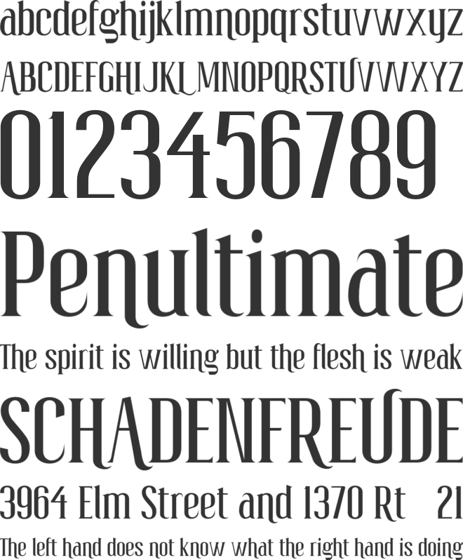 Poertanima Personal Use font preview