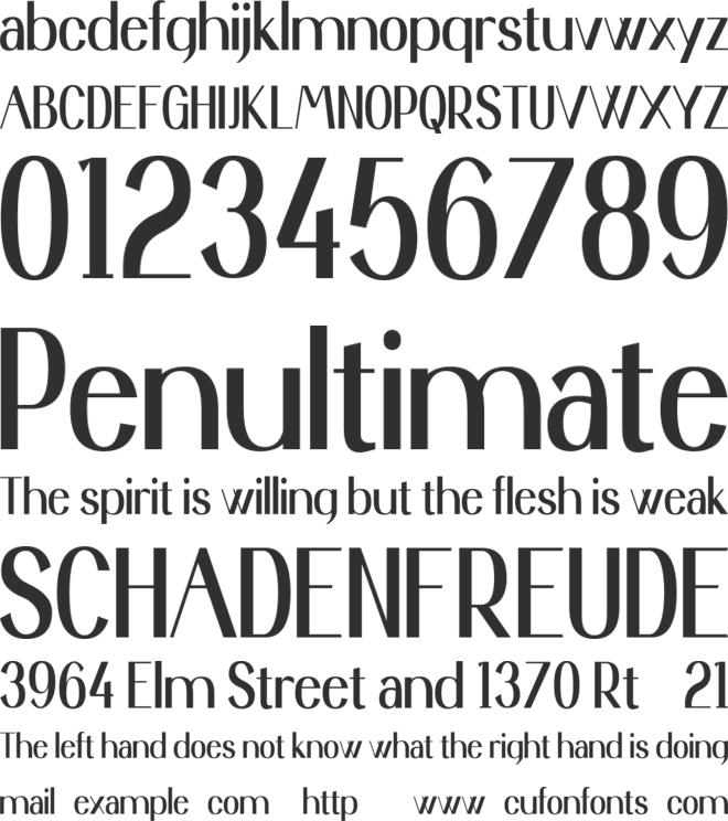 Kenastial Personal Use font preview