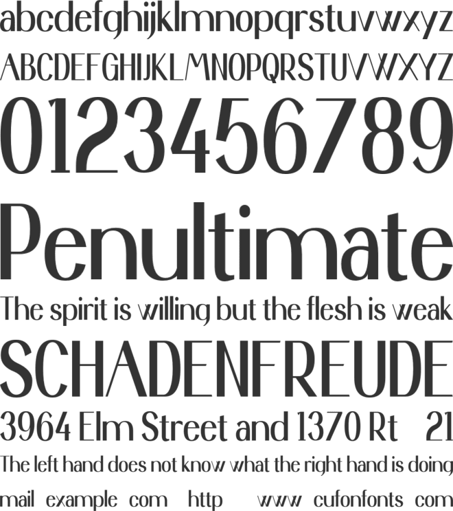 Kenastial Personal Use font preview