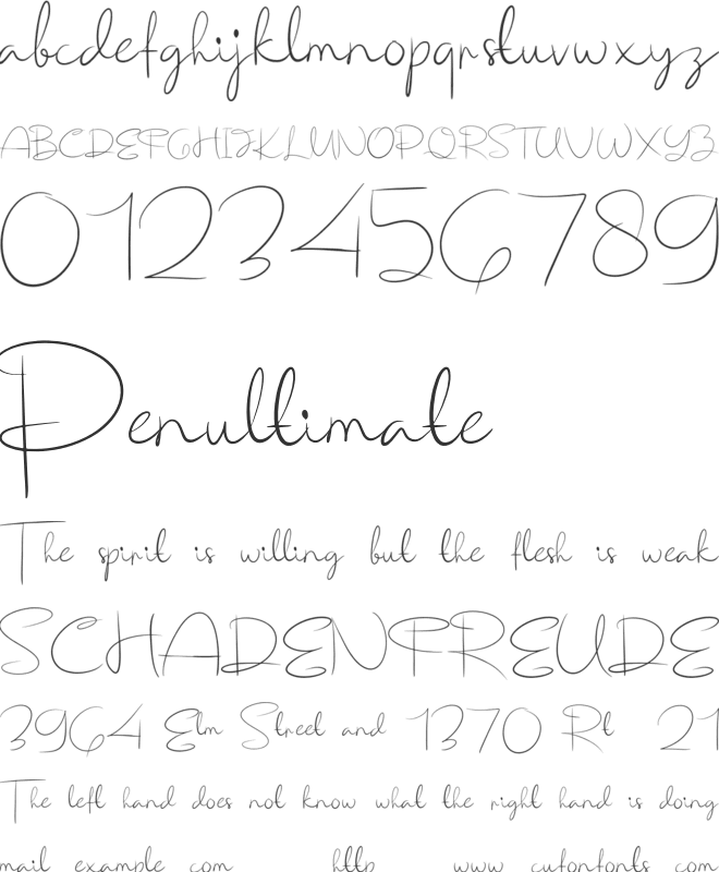 Joa Script Personal Use font preview