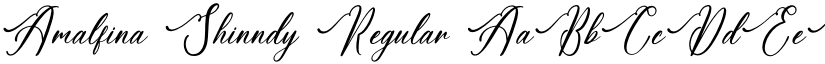 Amalfina Shinndy Regular font