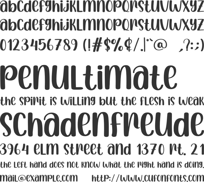 Lemon Milk font preview