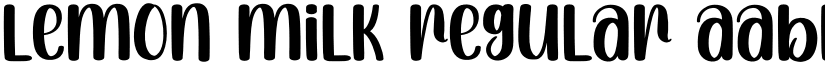 Lemon Milk Regular font