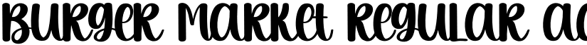 Burger Market Regular font