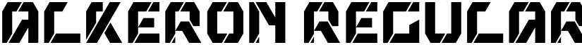 Alkeron Regular font