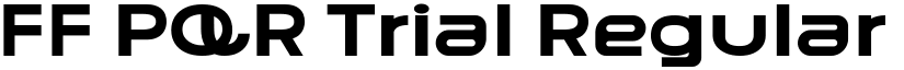 FF PQR Trial Regular font