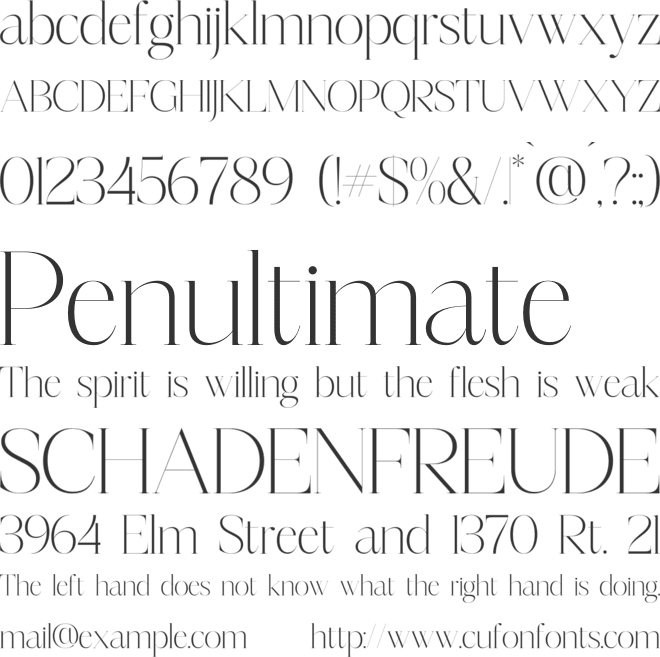 Mosbian font preview