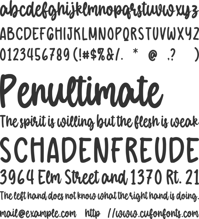 Doodle Delight font preview